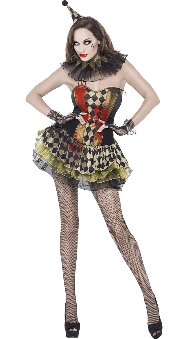 F1966 adult harlequin costume